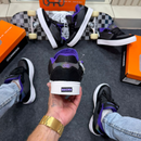 Tênis Masculino Hocks Skateboarding Preto e Branco