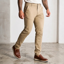 Calça Masculina Alfaiataria Social Slim Casual Bege