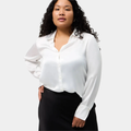 Blusa Feminina Regular em Cetim