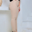 Calça Feminina Sarja Com Elastano Power Lycra