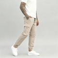 Calça Masculina estilo Cargo Sarja Streetwear