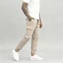 Calça Masculina estilo Cargo Sarja Streetwear