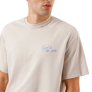 Camisa Masculina de Algodão Estampada Bege