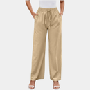 Calça Feminina Cargo de Cintura Alta e Perna Larga