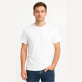 Camisa Masculina Básica de Algodão Lisa Sem Estampa