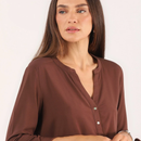 Blusa Feminina de Viscose com Laço