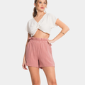Short Feminino em Linho Select Rosê