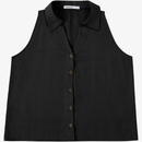 Blusa Feminina Lisa Sem Manga Decote V