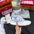 Tênis Feminino Olympikus Corre 2 Branco e Azul Bebê