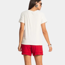 Short Feminino em Linho Vermelho