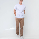 Calça Masculina Sarja Basica Cáqui
