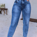 Calça Feminina Jeans Rena Cintura Alta Com Elastano