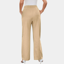 Calça Feminina Cargo de Cintura Alta e Perna Larga
