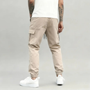 Calça Masculina estilo Cargo Sarja Streetwear