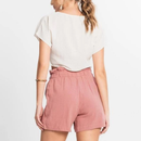 Short Feminino em Linho Select Rosê