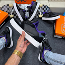 Tênis Masculino Hocks Skateboarding Preto e Branco