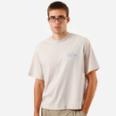Camisa Masculina de Algodão Estampada Bege