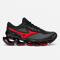Tênis Masculino Mizuno Wave Prophecy 15 Preto Vermelho