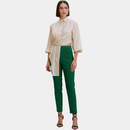 Calça Feminina Skinny Lisa com Cintura Alta Verde